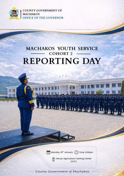 Machakos Youth Service Cohort 2 to Report on January 19 as Intake Expands to 1,500 Youths